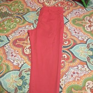 Bandolino crop pant, regular fit, salmon size 14